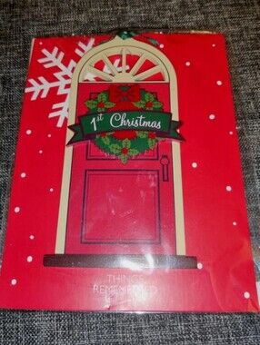 Things Remembered Christmas Ornament 1st First Christmas Wreath Door - Add Name